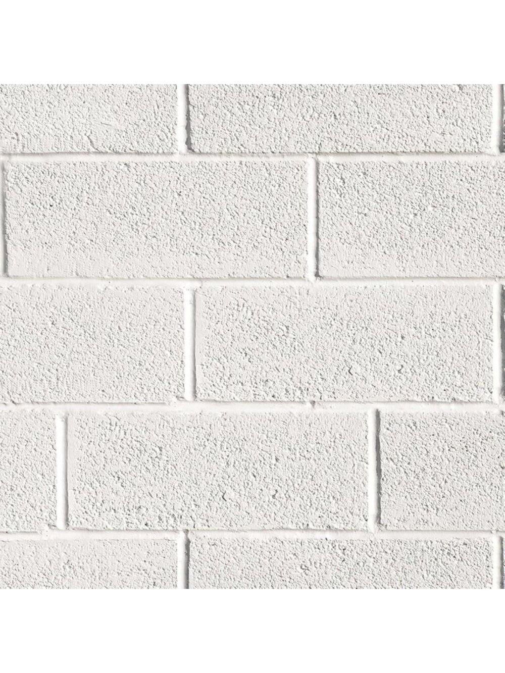 Peel and Stick 3D Faux Brick Wallpaper Roll - Waterproof White Washed Design for